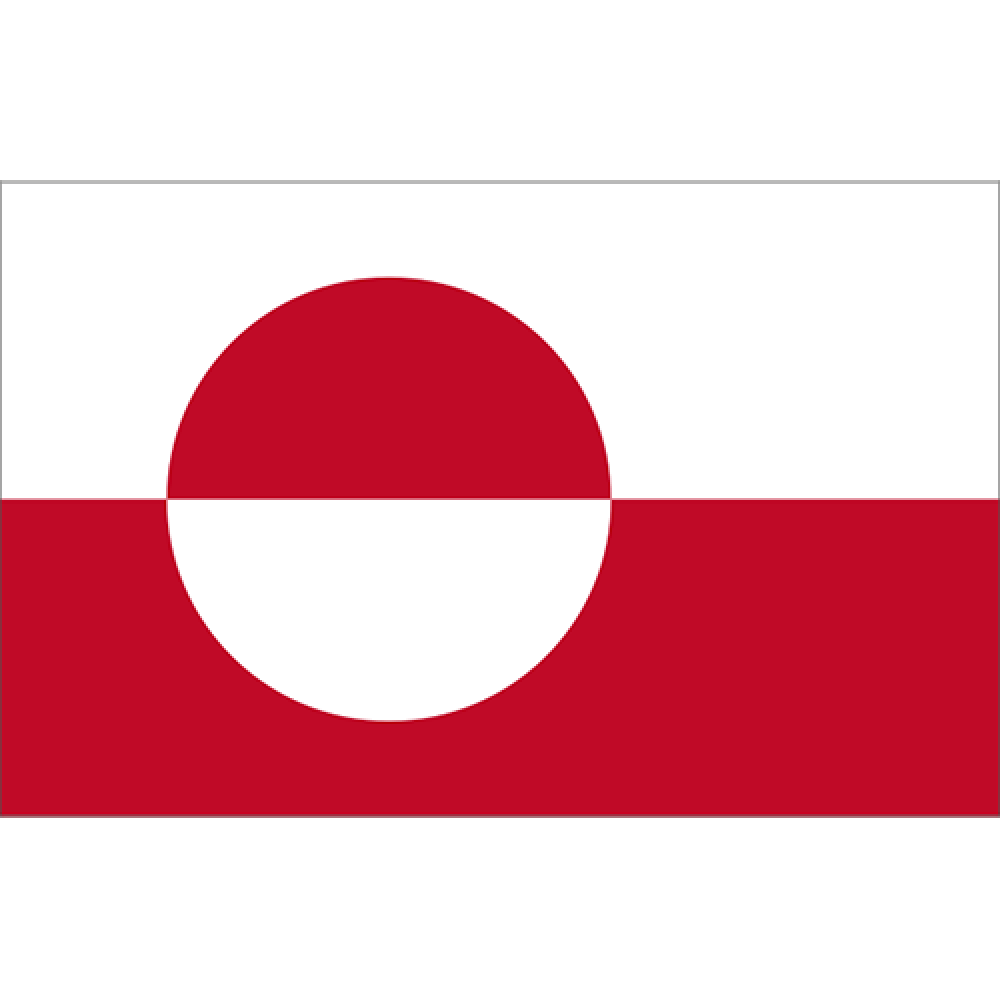 Gästflagga Grönland 30x20cmGästflaggor