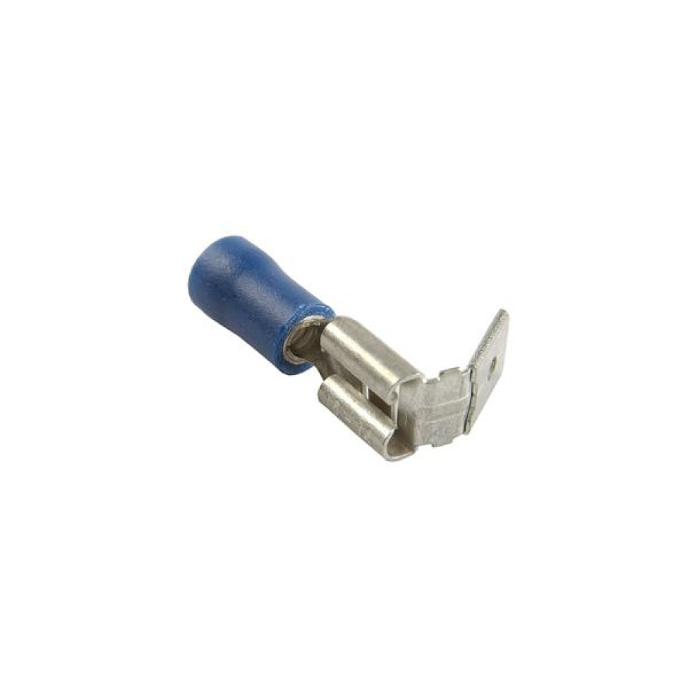 Flatstifthylsa 6,3mm förgrening blå 50 packFörbrukningsmaterial: Kabelskor, buntband mm.