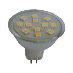 LED GU5,3/MR16 10-30V 12 dioder