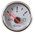 Tankmätare Waste vit botten, kromad ram 240-33 Ohm