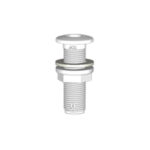 Bordsgenomföring Trudesign plast 1/2" gänga Vit