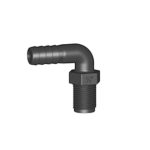 Slangnippel Trudesign 90°, utv. ½" x 13 mm slang