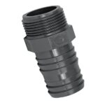 Slangnippel plast, utv. 1½" x 50-52 mm slang