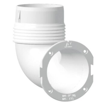 Ventilationanslutning 90 grader för ventil 3"