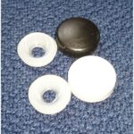 Skruvbricka m. lock Svart  3,5-4,3mm