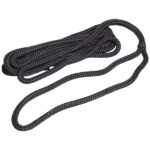 Robline förtöjning flätad, Svart 12mm x 4m