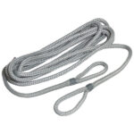 Robline fendertlina flätad 2-pack grå 8mm x 2m