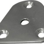 Underplatta RF stål trekantig 62 x 54mm