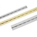Pianogångjärn pol. mässing, 1000x32 mm