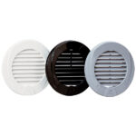 Ventilgaller Ø3"-76mm svart
