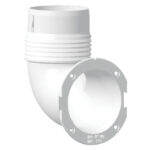 Nouve rade Slangadapter 90° till ventilgaller 70 eller 76mm