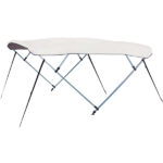 Bimini top 3-armad alurör Ø25mm vitt l180 b185-195 h110cm