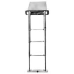 Badstege med teleskopstege 3 steg i kassett 330x490x46mm