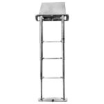 Badstege med teleskopstege 4 steg i kassett 330x490x46mm