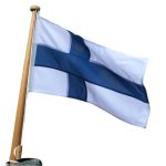 Båtflagga Finland, 50x30 cm