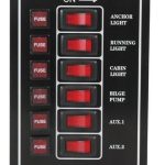 Strömpanel 6 kontakt vertikal