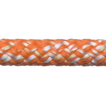Robline Super Dinghy Sheet 7 mm Vit/Orange 100 m