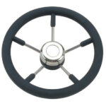 Stålratt m. svart ring Ø35cm
