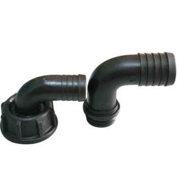 Avluftningsstos 90° set Ø20 och Ø25mm 1" gänga