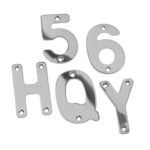 Roca C bokstav RF 75 mm för teakskylt