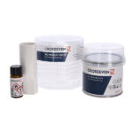 Reparations kit PVC 125ml 2-komponent 40 x 9cm vit duk