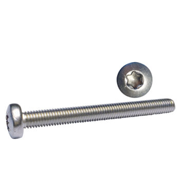 Maskinskruv Cylind.huv. TX25 5x20 A4 ISO14583 6 stk + muttrar