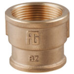 Guidi reduktionsmuff 1/2"" - 3/8"" brons